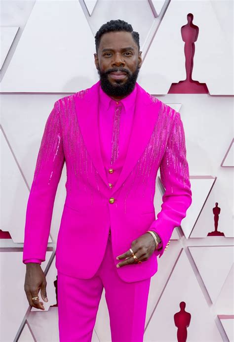 pink versace suit